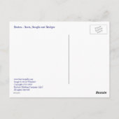 Carte Postale Boston - Bateaux, branches et ponts (Dos)