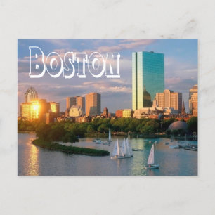 Carte Postale Boston - Boston Harbour Post Card