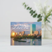 Carte Postale Boston - Boston Harbour Post Card (Debout devant)
