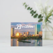 Carte Postale Boston - Boston Harbour Post Card (Debout devant)
