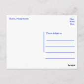 Carte Postale Boston - Boston Harbour Post Card (Dos)