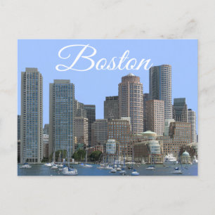 Carte Postale Boston - Boston Harbour Post Card