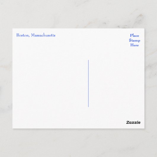 Carte Postale Boston - Boston Harbour Post Card (Dos)