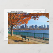Carte Postale Boston Charles River Autumn (Devant / Derrière)