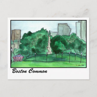 Carte Postale Boston Common