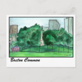 Carte Postale Boston Common (Devant)