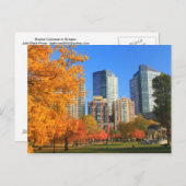 Carte Postale Boston Common à l'automne (Devant / Derrière)