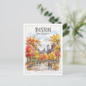 Carte Postale Boston Common Massachusetts (Debout devant)