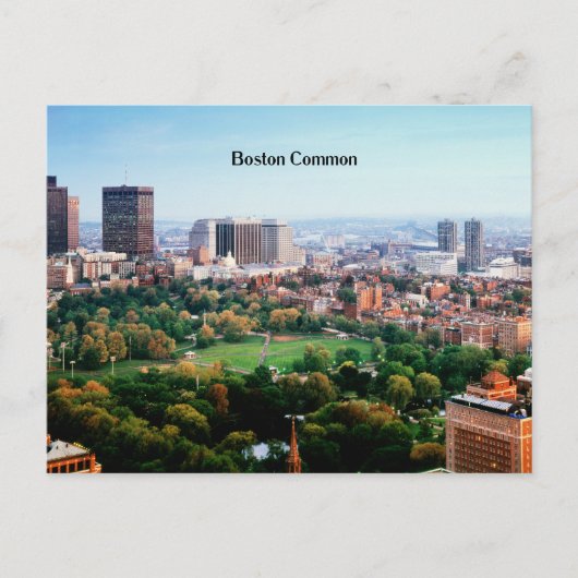 Carte Postale Boston Common, parc public, (Devant)