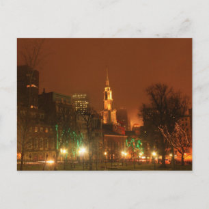 Carte Postale Boston Common Park Street Church