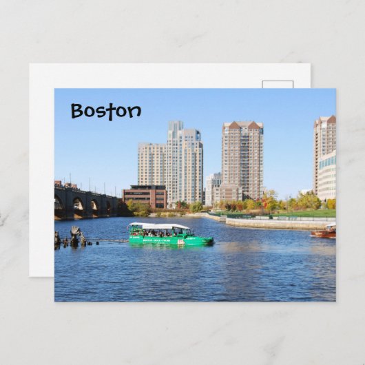 Carte Postale Boston Duck Tours (Devant / Derrière)