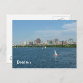 Carte Postale Boston et la rivière Charles (Devant / Derrière)