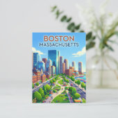 Carte Postale Boston États-Unis (Debout devant)