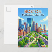 Carte Postale Boston États-Unis (Devant / Derrière)