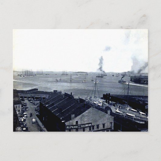 Carte postale Boston Harbour 1906 (Devant)