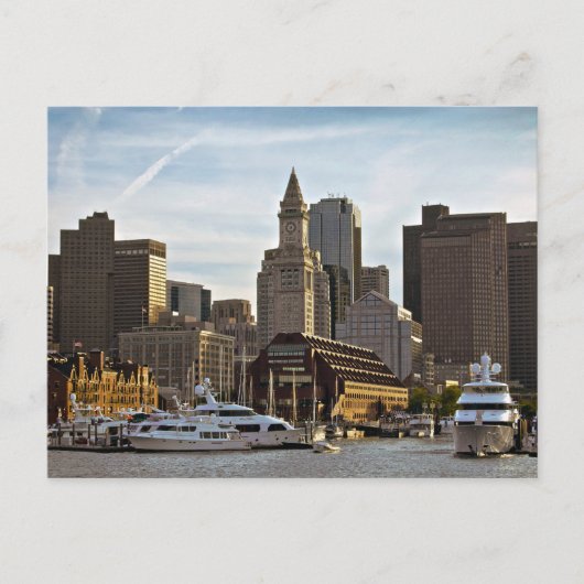Carte postale Boston Long Wharf (Devant)