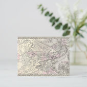 Carte postale Boston Map 1879 (Debout devant)