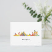CARTE POSTALE BOSTON MASS. SKYLINE WB1- (Debout devant)