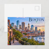 Carte Postale Boston, Massachusetts (Devant / Derrière)