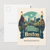 Carte Postale Boston Massachusetts (Devant / Derrière)