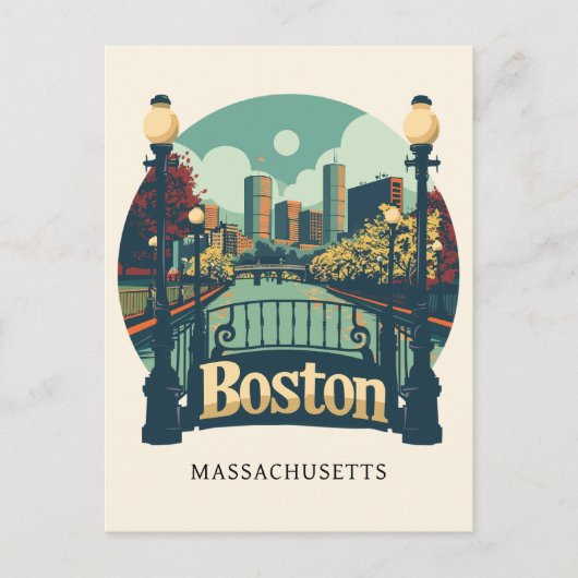Carte Postale Boston Massachusetts (Devant)