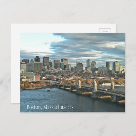 Carte postale Boston, Massachusetts (Devant / Derrière)