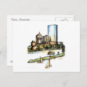 Carte Postale Boston, Massachusetts (Devant / Derrière)