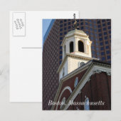 Carte Postale Boston, Massachusetts (Devant / Derrière)