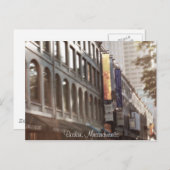 Carte Postale Boston, Massachusetts (Devant / Derrière)