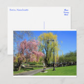 Carte Postale Boston, Massachusetts - Boston Gardens Post Card (Devant / Derrière)