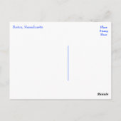 Carte Postale Boston, Massachusetts - Boston Skyline Post Card (Dos)