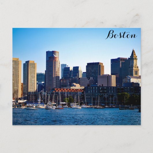 Carte Postale Boston Massachusetts Downtown City Skyline (Devant)
