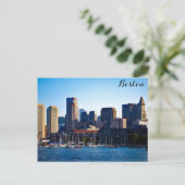 Carte Postale Boston Massachusetts Downtown City Skyline (Debout devant)