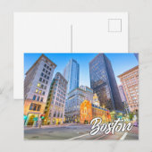 Carte Postale Boston, Massachusetts, États-Unis (Devant / Derrière)