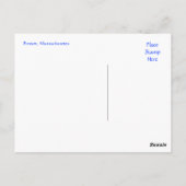 Carte Postale Boston Massachusetts Skyline à Sunset Post Card (Dos)