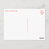 Carte Postale Boston, Massachusetts, Skyline États-Unis (Dos)