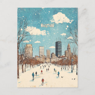 Carte Postale Boston Massachusetts Travel