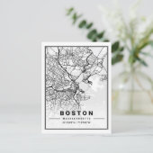 Carte Postale Boston Massachusetts USA Travel City Map (Debout devant)