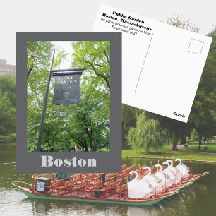 Carte Postale Boston Public Garden Massachusetts Travel