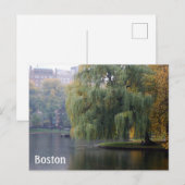 Carte Postale Boston Public Gardens (Devant / Derrière)