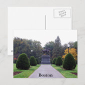 Carte postale Boston Public Gardens (Devant / Derrière)