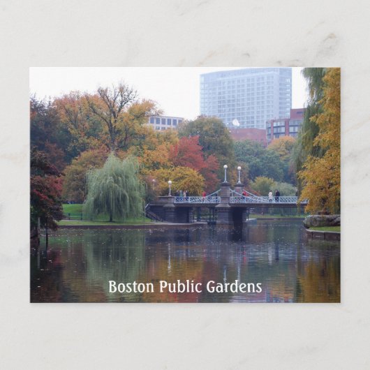 Carte Postale Boston Public Gardens (Devant)