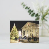 Carte postale Boston Quincy Market Christmas Tree (Debout devant)