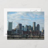 Carte postale Boston Skyline (Devant / Derrière)