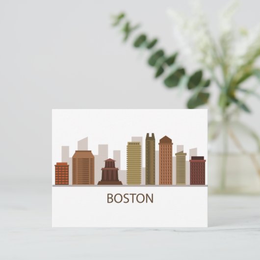 Carte Postale Boston Skyline (Debout devant)