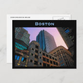 Carte postale Boston Skyline (Devant / Derrière)