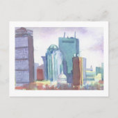 Carte postale Boston Skyline (Devant)