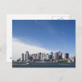 Carte Postale Boston Skyline, Massachusetts (Devant / Derrière)