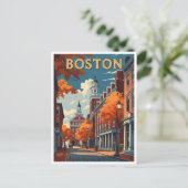 Carte Postale Boston Street (Debout devant)