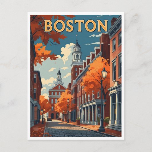 Carte Postale Boston Street (Devant)